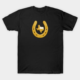 Gold Texas Horshoe T-Shirt